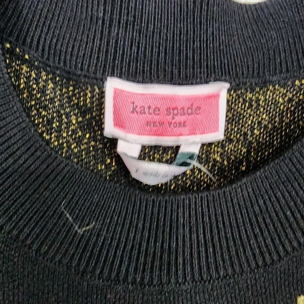 Kate spade holiday string lights sweater, size s nwot